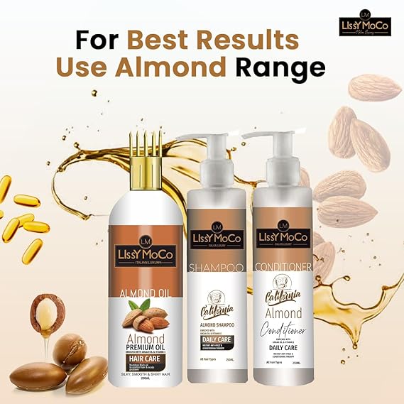 Almond Hair Oil For Softens Hair Texture