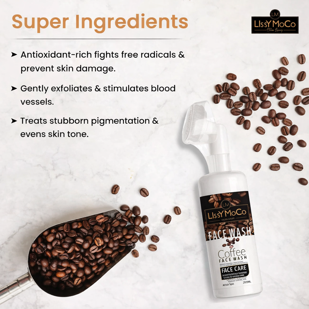 Coffee Face Wash – Gentle Exfoliation & Even Skin Tone (250 ml)