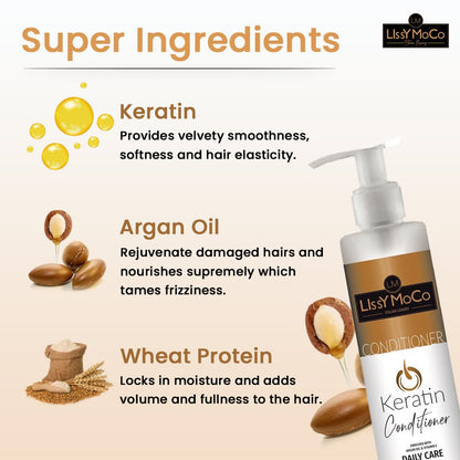 Keratin Premium Conditioner with Keratin Protein & Argan Oil (250 ml)
