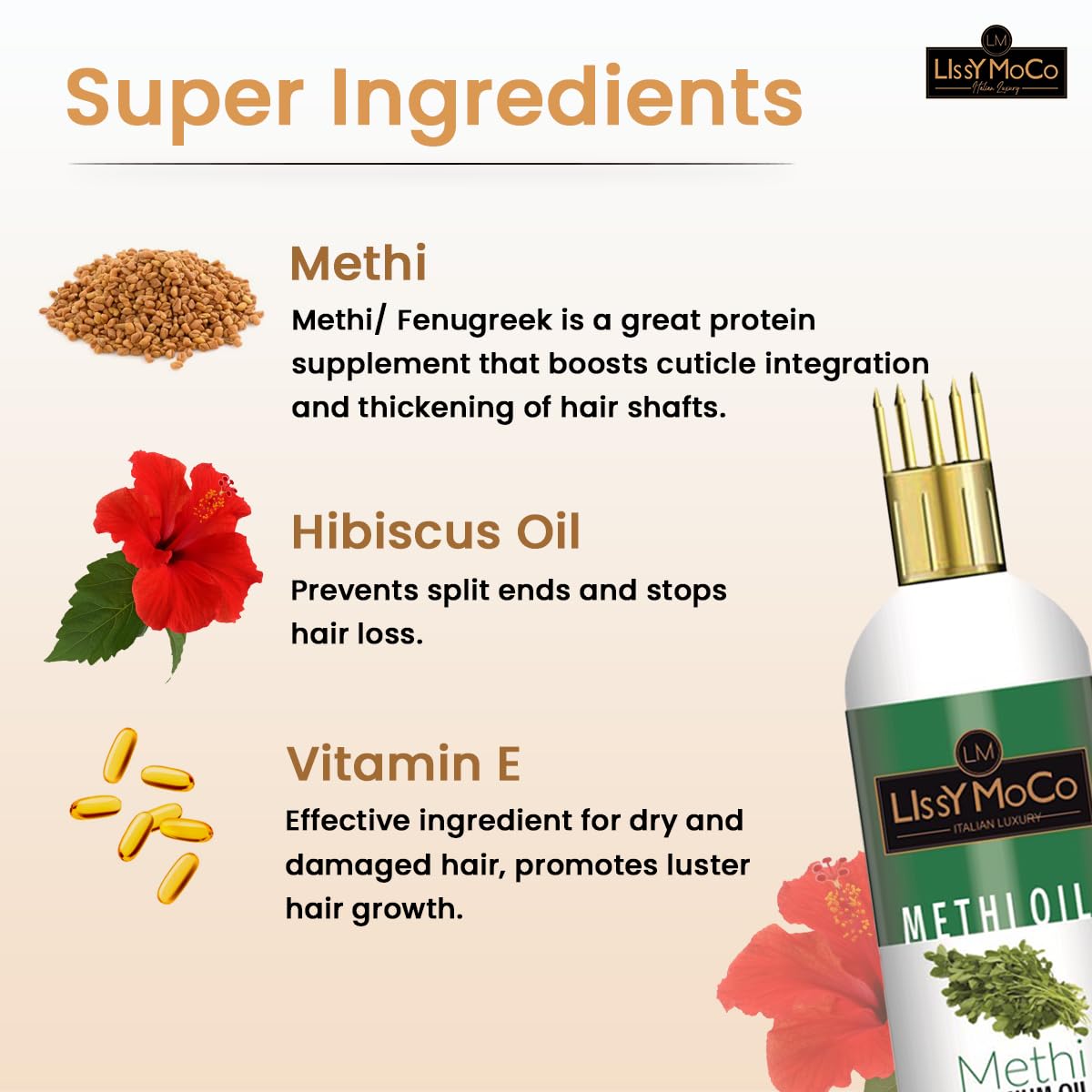 Methi Hair Oil For Boosts Cuticle Integration For All Types of Hair (100 ml)