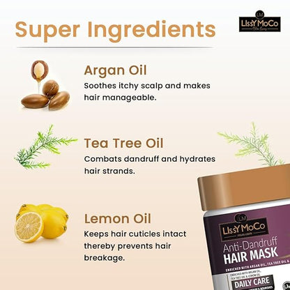 Anti-Dandruff Hair Mask with Tea Tree & Lemon Oil