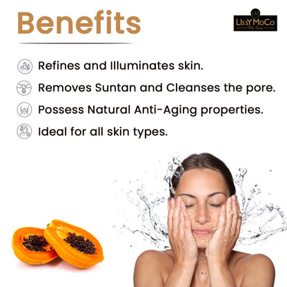 Papaya Foaming Face Wash - Hydrates Skin, Lightens Pigmentation & Removes Suntan (250 ml)