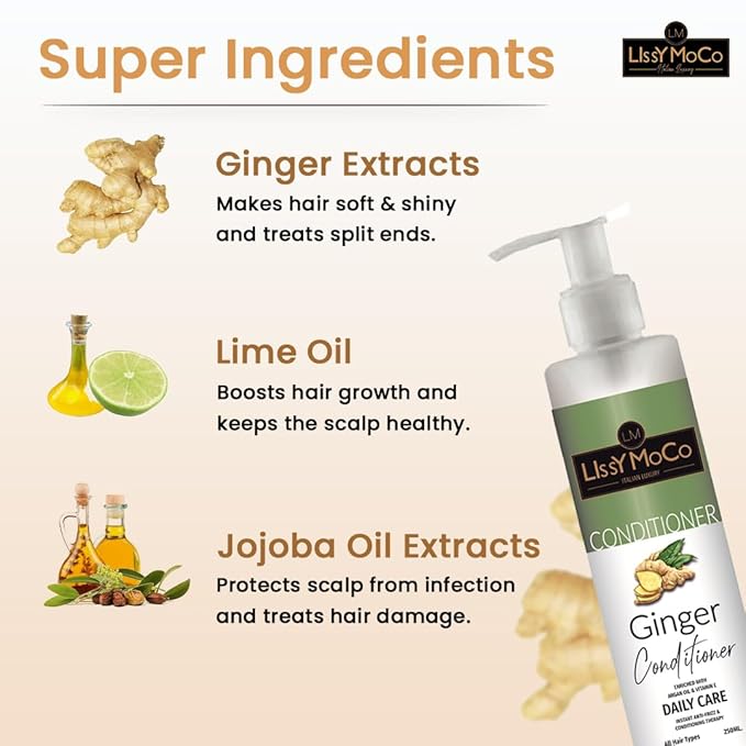 Ginger Conditioner with Ginger and Lime Oil Extract