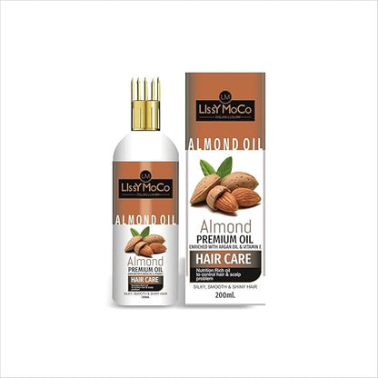 Almond Hair Oil For Softens Hair Texture