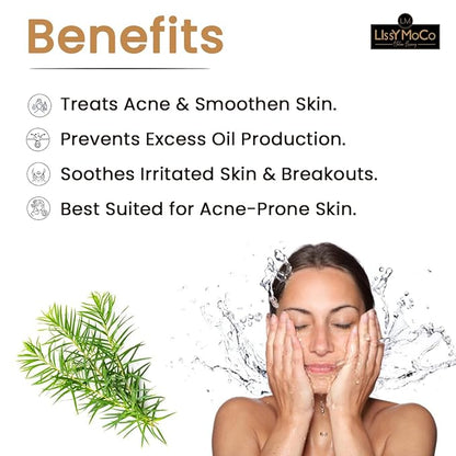 Tea Tree Face Wash for Promotes Skin Radiance, Combats Acne, Treats acne & smoothen skin