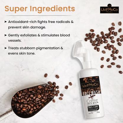Coffee Face Wash – Gentle Exfoliation & Even Skin Tone (250 ml)